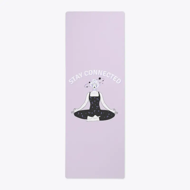 Stay Connected Light Purple Yoga Mat