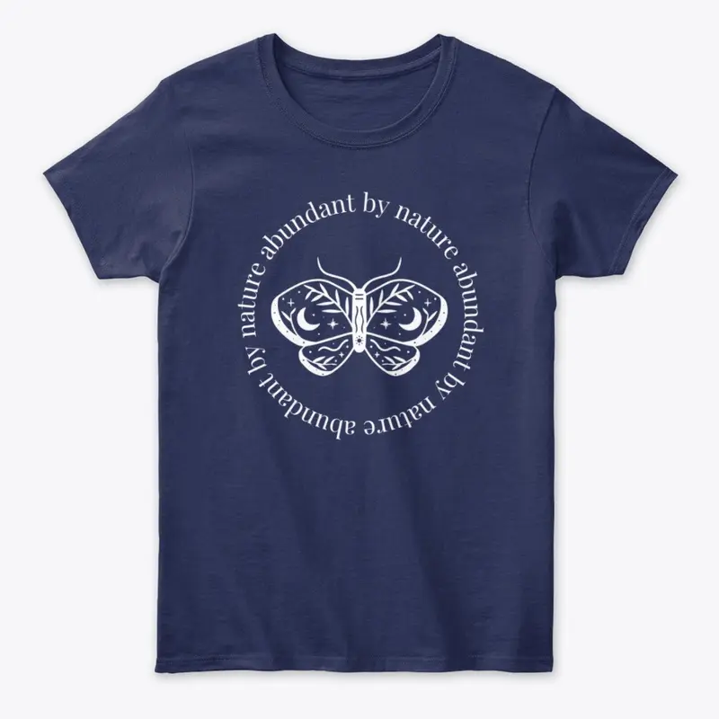 Abundant By Nature Navy Tee