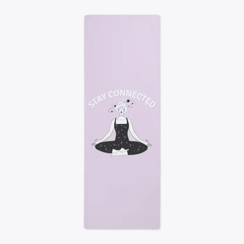 Stay Connected Light Purple Yoga Mat