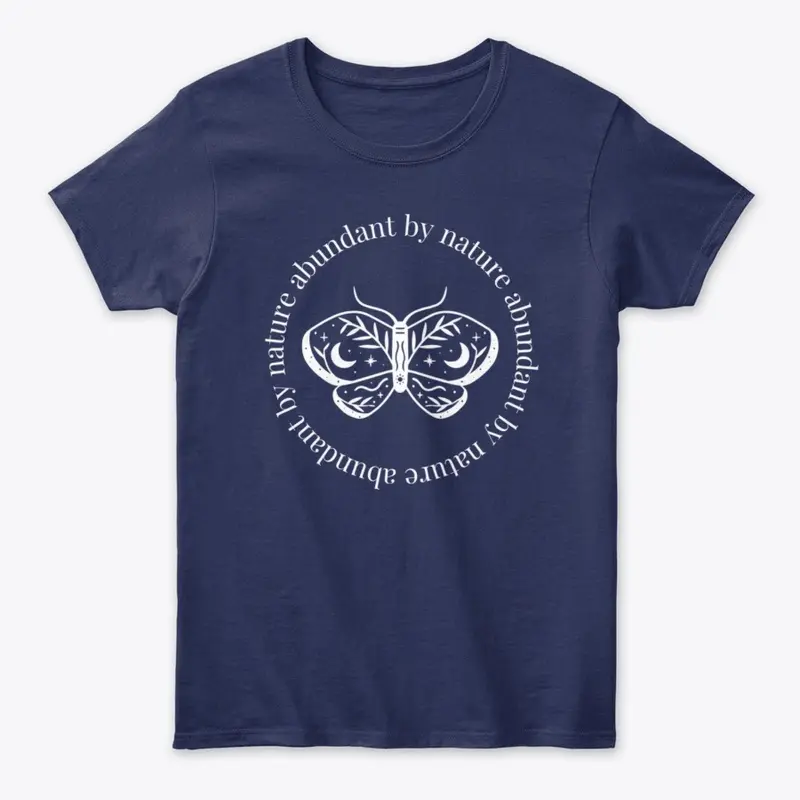 Abundant By Nature Navy Tee